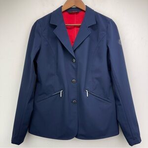 Horseware Sz Large/10 Women’s Navy Blue Button Up Equestrian Competition Jacket